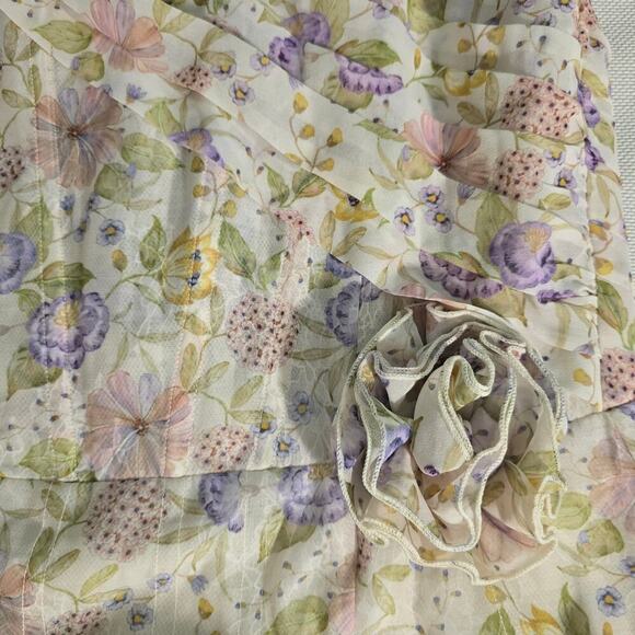 V. Chapman Rosamund Organza  Sweetheart Corset Drop-Waist Maxi Gown Sz 12 - Picture 8 of 15